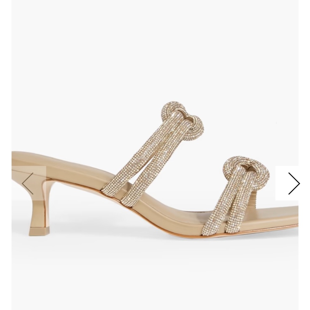 Cult Gaia Cream Beaded Heels brand new! 8.5